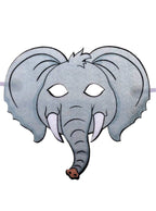 Kids Grey Elephant Animal Costume Mask 