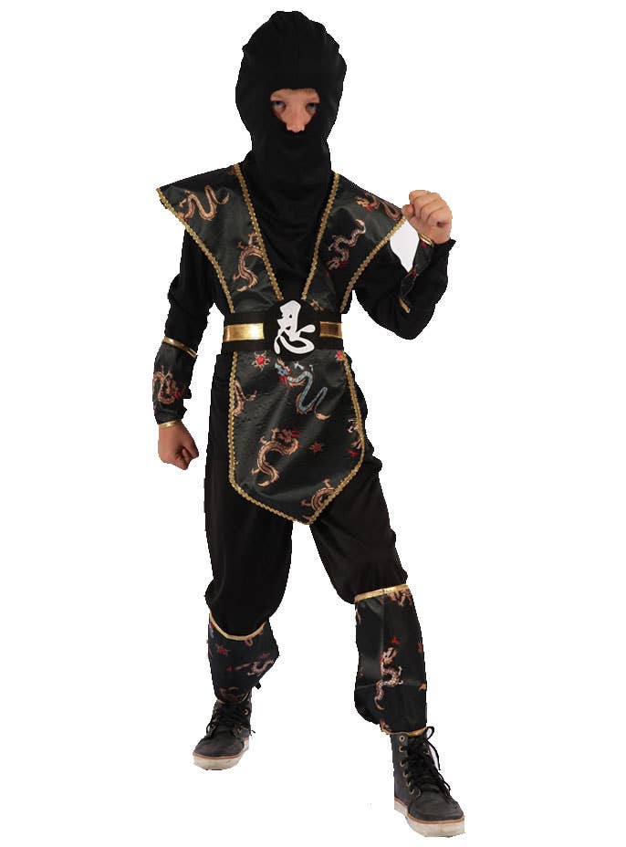 Dragon Print Ninja Costume for Boys