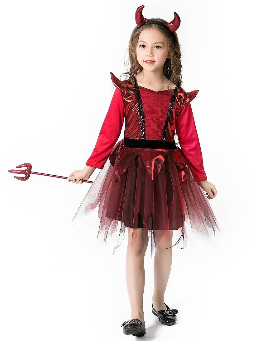 Devil Halloween Fancy Dress Costume | Devilish Girls Halloween Costume