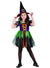 Purple Orange and Green Girls Witch Costume