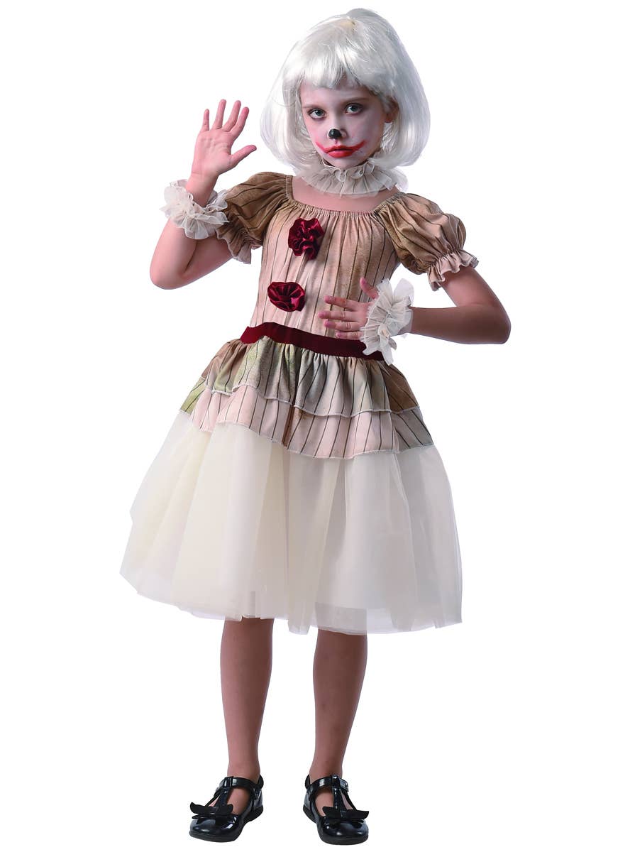 Creepy Clown Costume for Girls