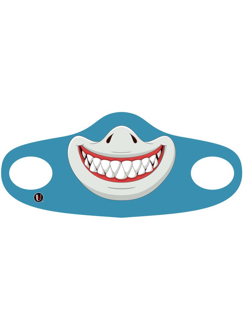 Children's Blue Shark Printed Fabric Face Mask