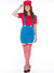 Women's Sexy Mario Fancy Dress Costume Main Image