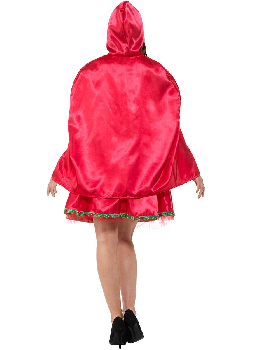 Women's Red Riding Hood Fairytale Costume Back Image