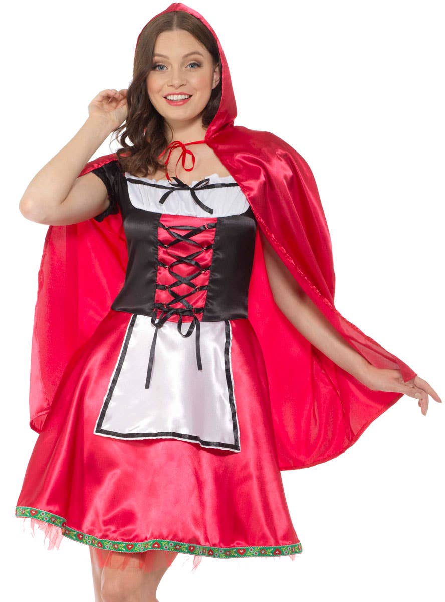 Women's Red Riding Hood Fairytale Costume Close Image
