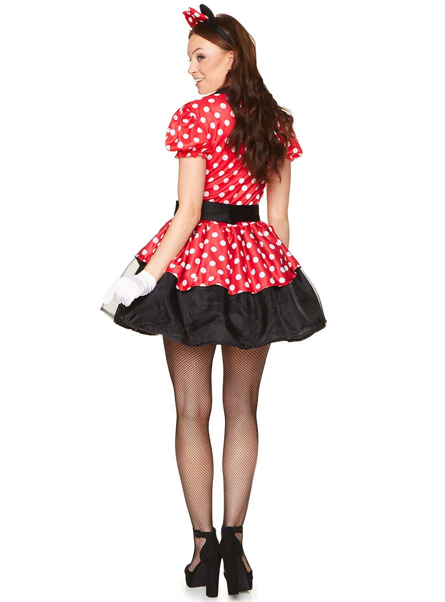 Women's Minnie Mouse Fancy Dress Costume Back Image