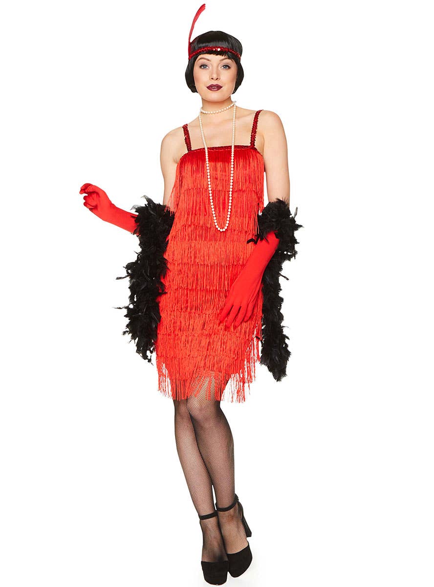 Great Gatsby Women's 1920s Red Flapper Dress Costume
Alternate Image