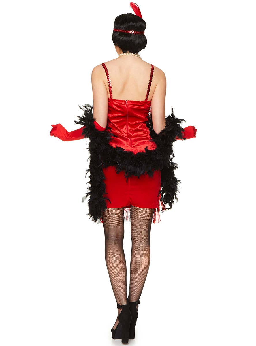 Great Gatsby Women's 1920s Red Flapper Dress Costume
Back Image