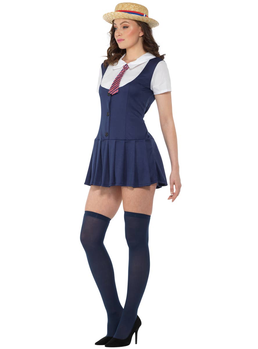 Women's Preppy School Girl Costume Side Image