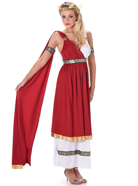 Women's Roman Empress Fancy Dress Costume - Main Image