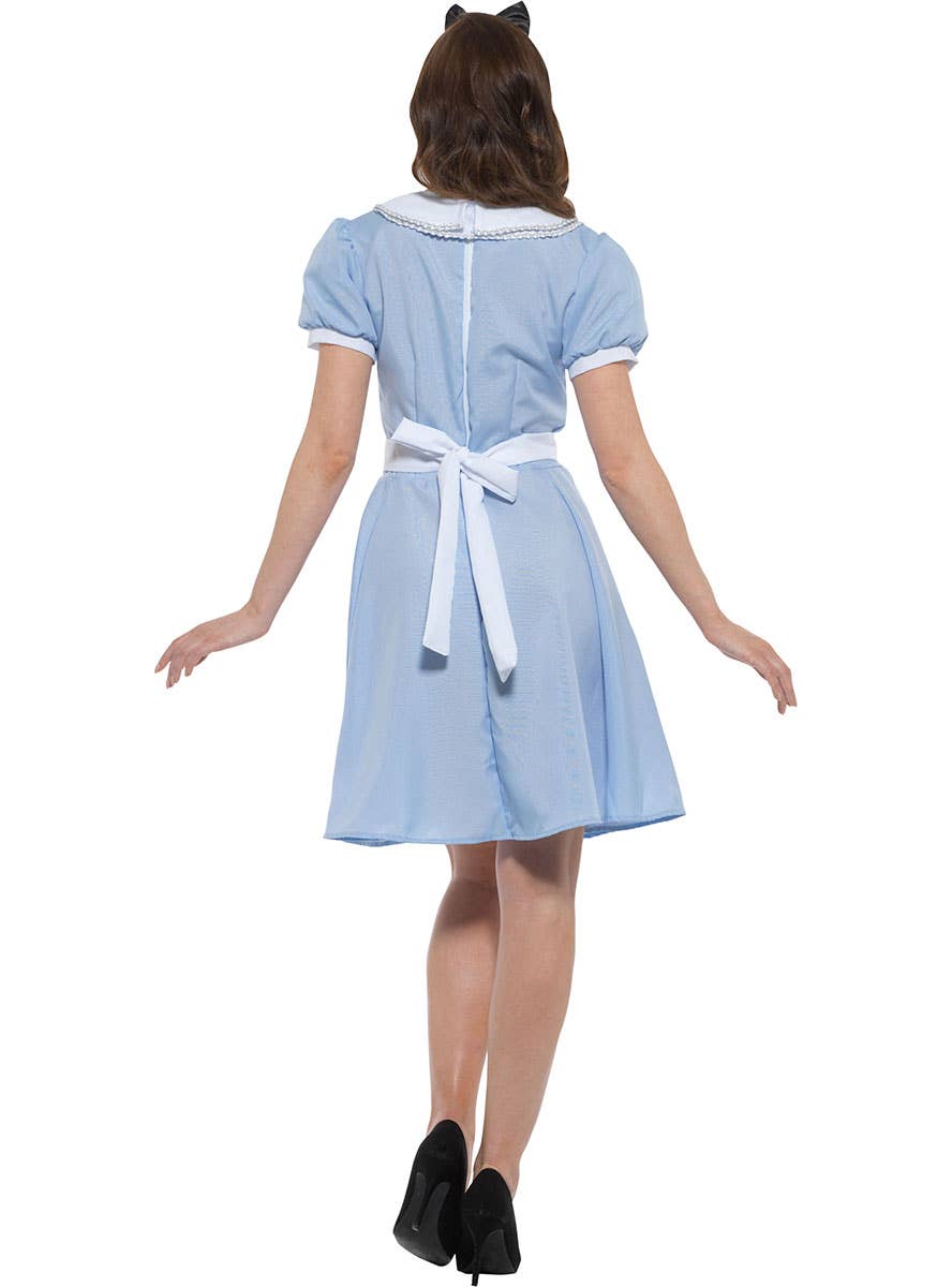 Womens Alice in Wonderland Female Disney Characters Costume - Back Image