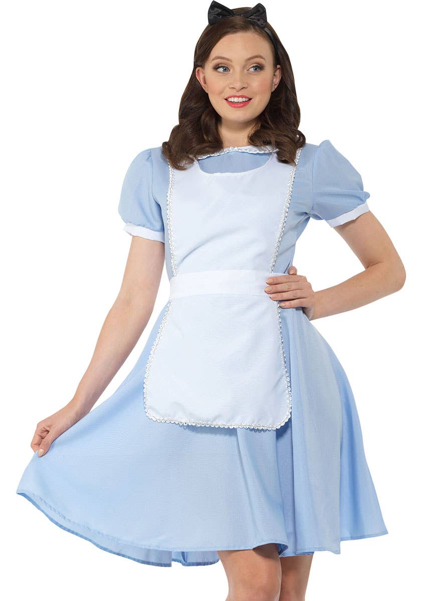 Womens Alice in Wonderland Female Disney Characters Costume - Close Image