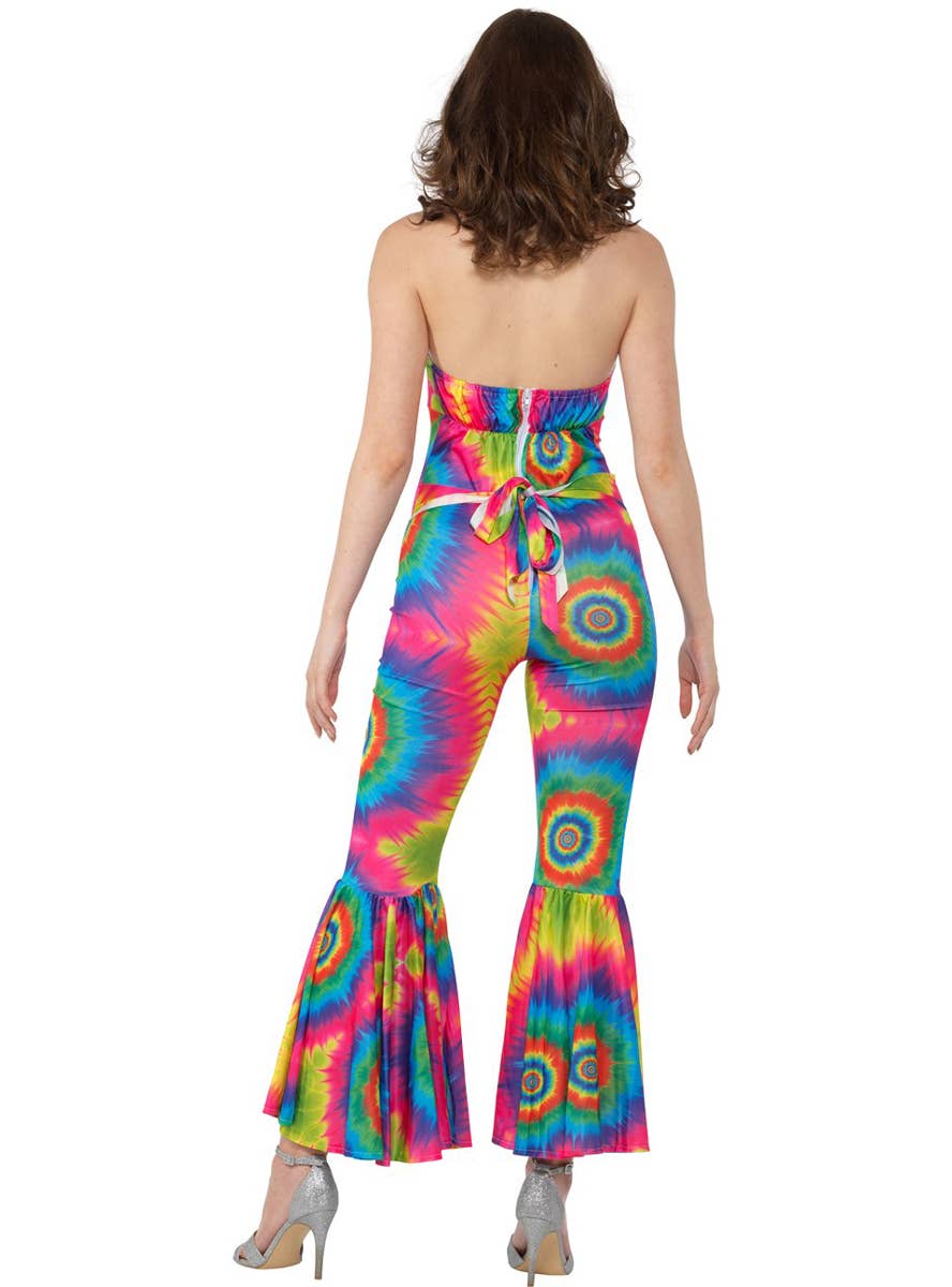 Women's Sexy Tye Dye Costume - Back Image