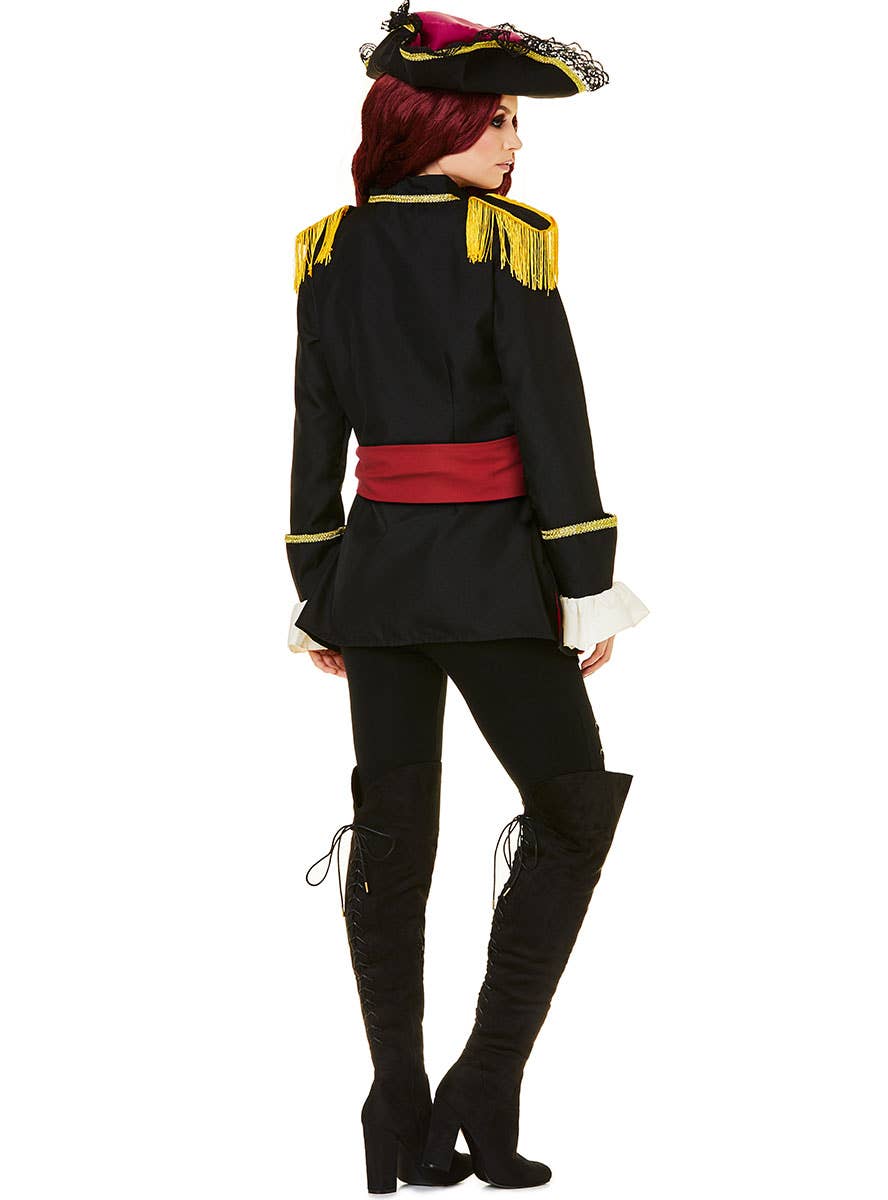 Women's Deluxe Pirate Captain Costume Jacket - View 2