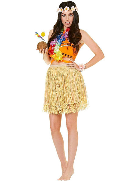Women's Hawaiian Luau Girl Costume - Front View