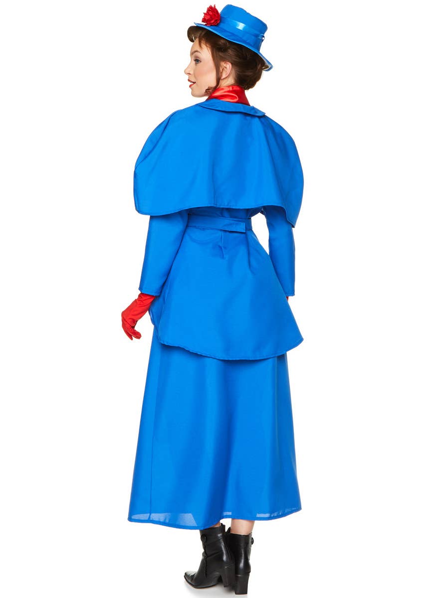 Victorian Nanny Womens Mary Poppins Costume - Back Image