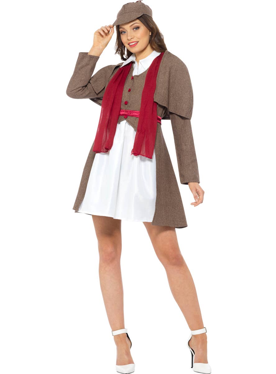 Sherlock Holmes Costume for Women - Alternate Front Image