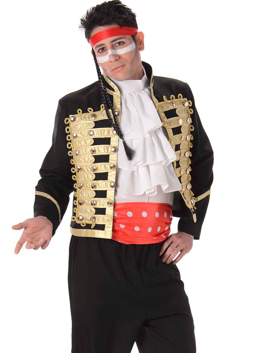 Men's Adam Ant Celebrity Costume Close Image