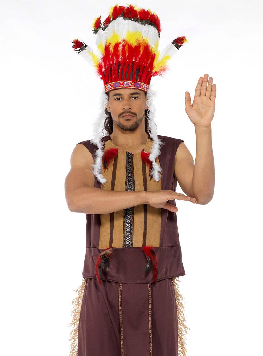 Village People Men's American Indian Costume Close Image