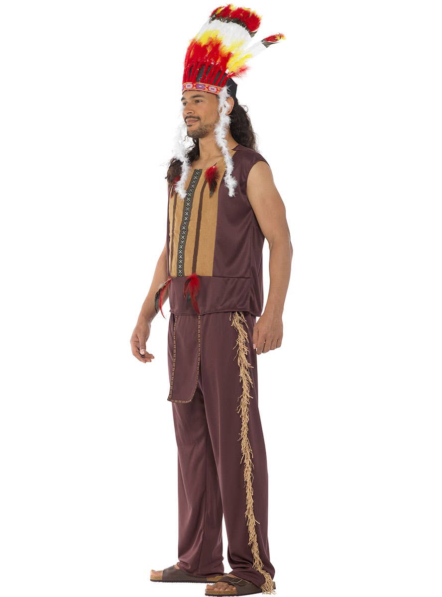 Village People Men's American Indian Costume Side Image