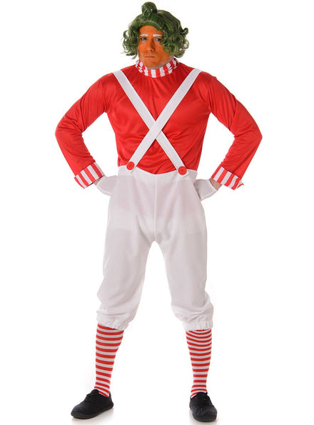 Men's Oompa Loompa Fancy Dress Costume Main Image