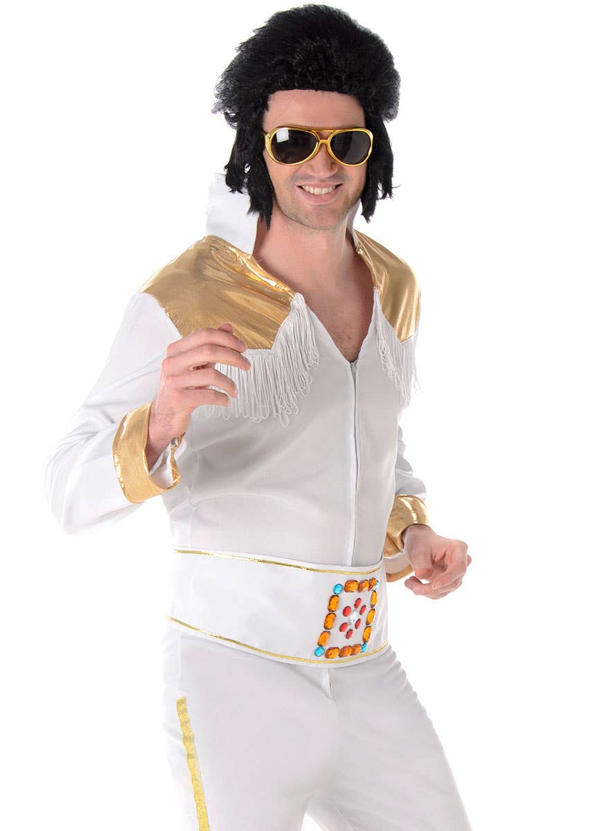 Elvis Presley Men's Fancy Dress Costume Close Image