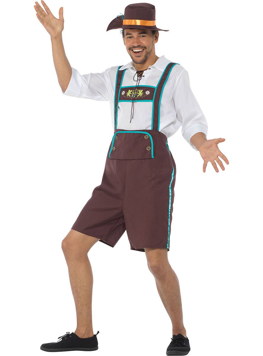 Men's Oktoberfest Lederhosen Fancy Dress Costume Alternate Image