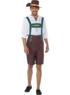 Men's Oktoberfest Lederhosen Fancy Dress Costume Main Image