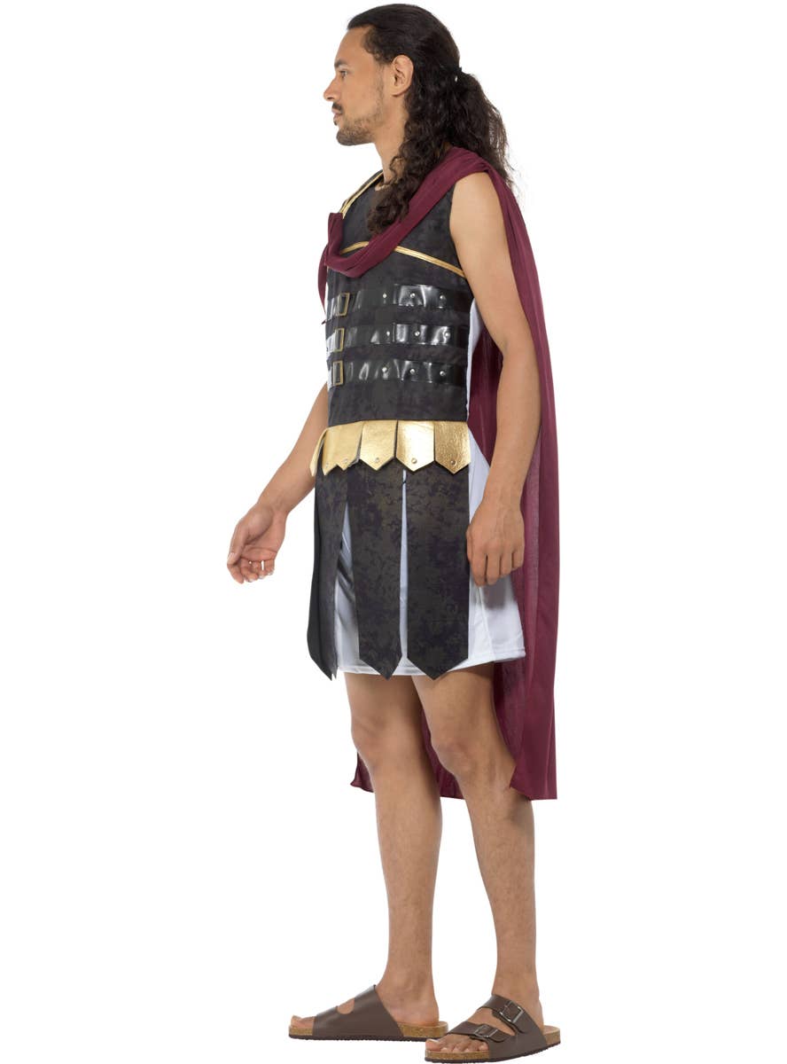Men's Roman Soldier Fancy Dress Costume Side Image