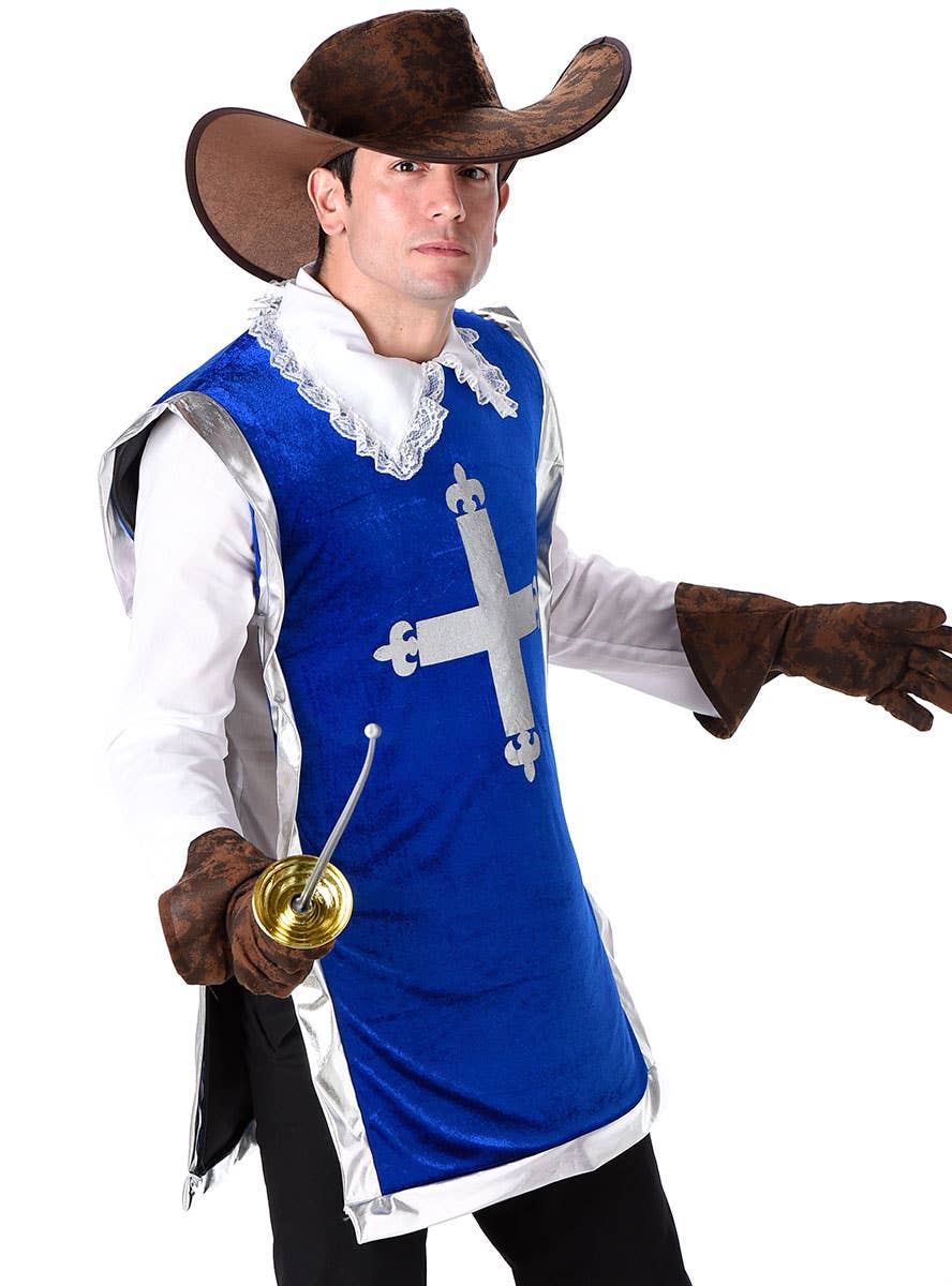 Men's French Musketeer Costume Close Image