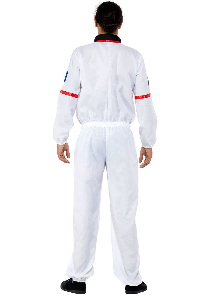 Men's NASA Astronaut Fancy Dress Costume Back Image