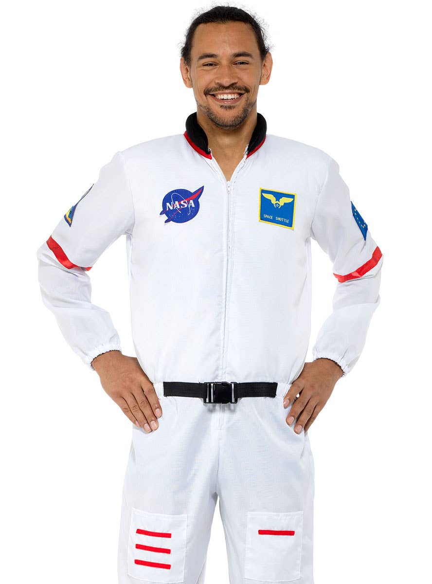 Men's NASA Astronaut Fancy Dress Costume Close Image