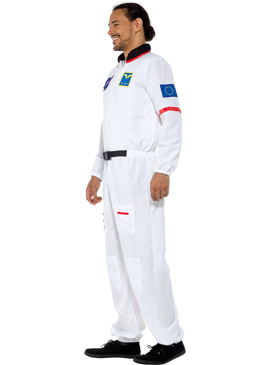 Men's NASA Astronaut Fancy Dress Costume Side Image