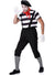 Classic Black and White French Mime Men's Costume - Main Image