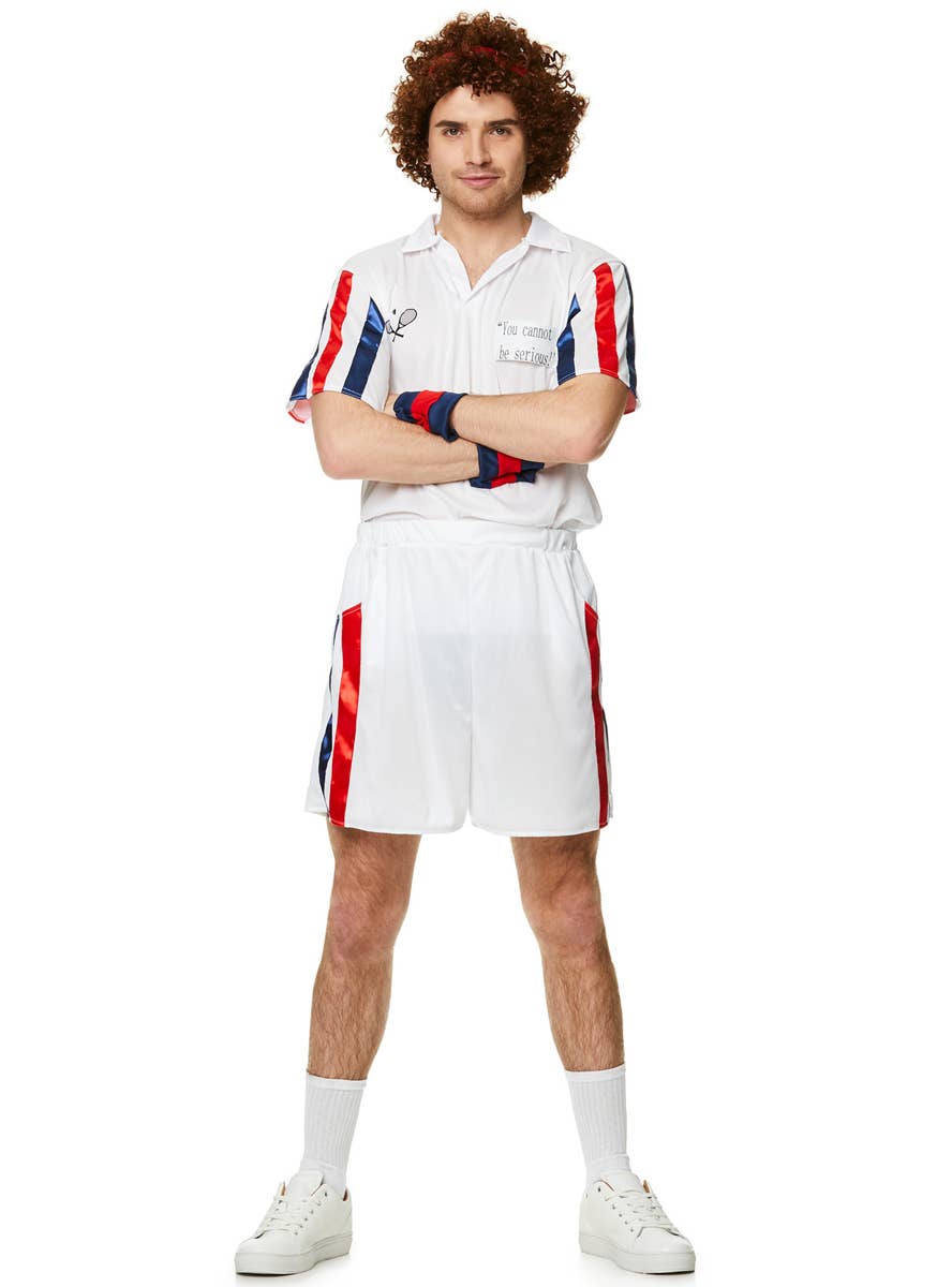 John Mcenroe Tennis Player Costume for Men - Alternate Image