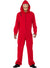 Red Money Heist Inspired Adult's Costume Jumpsuit and Mask - Front Image