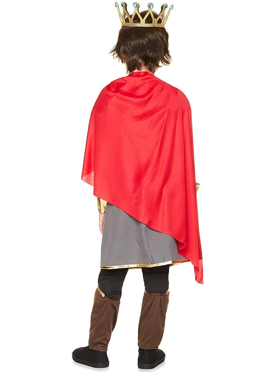 King Arthur Costume for Boys - Back Image