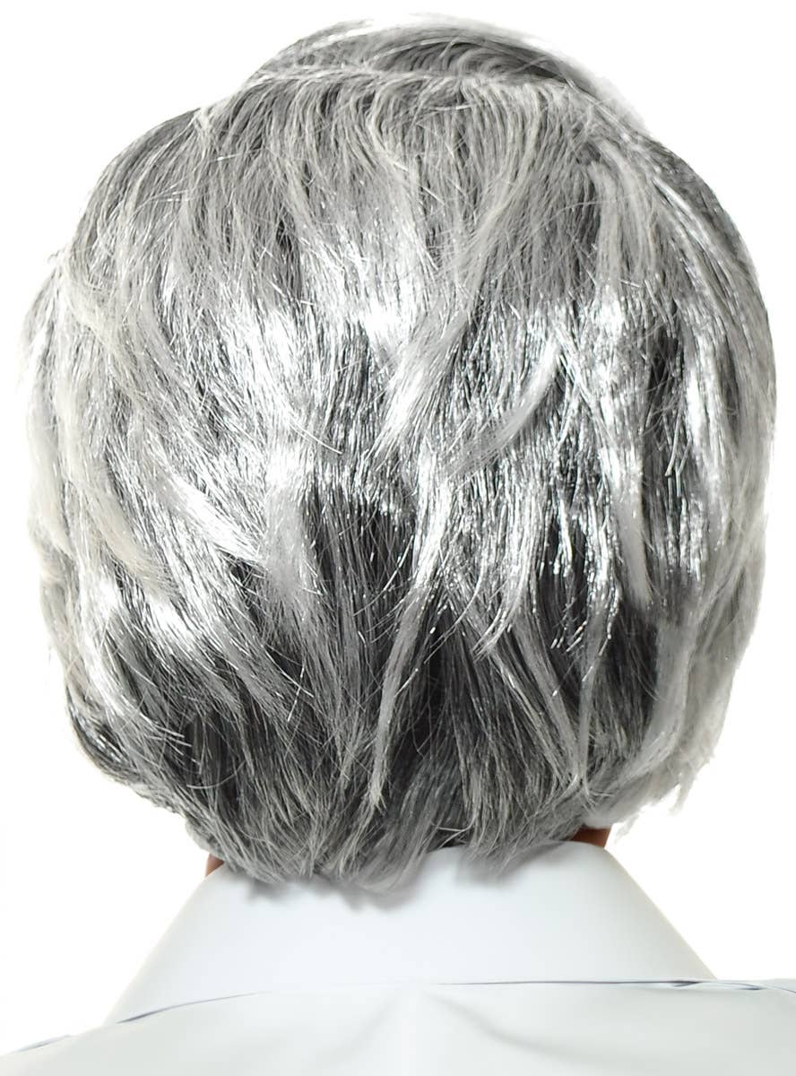 Image of Salt and Pepper Boy's Old Man Costume Wig - Back Image