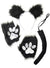 Image of Fluffy Black Cat 3 Piece Accessory Set