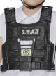 Image of SWAT Kids Black Hard Plastic Toy Vest