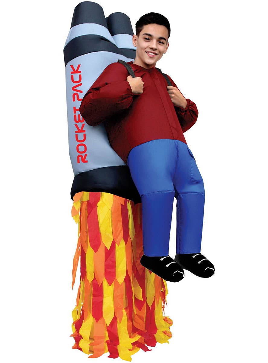 Image of Funny Inflatable Rocket Jet Pack Kids Costume