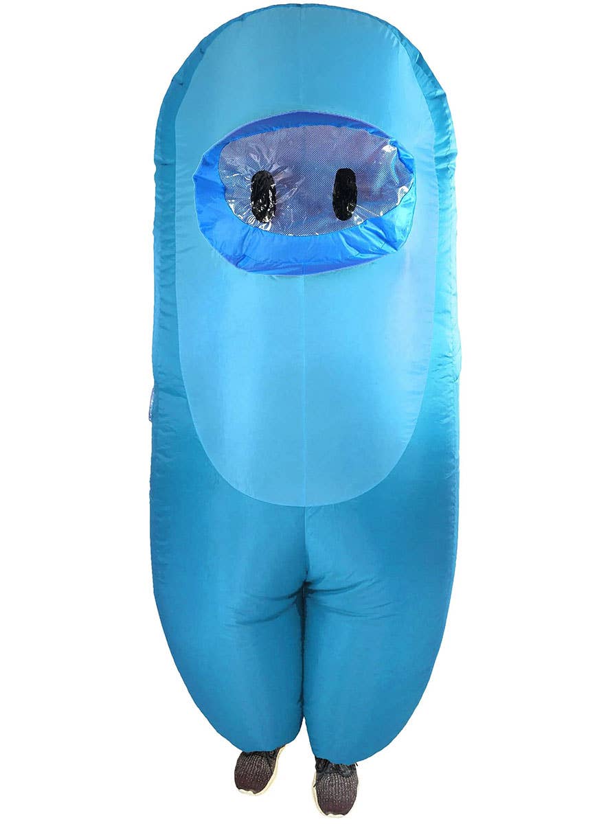 Image of Inflatable Kid's Light Blue SUS Crewmate Killer Costume