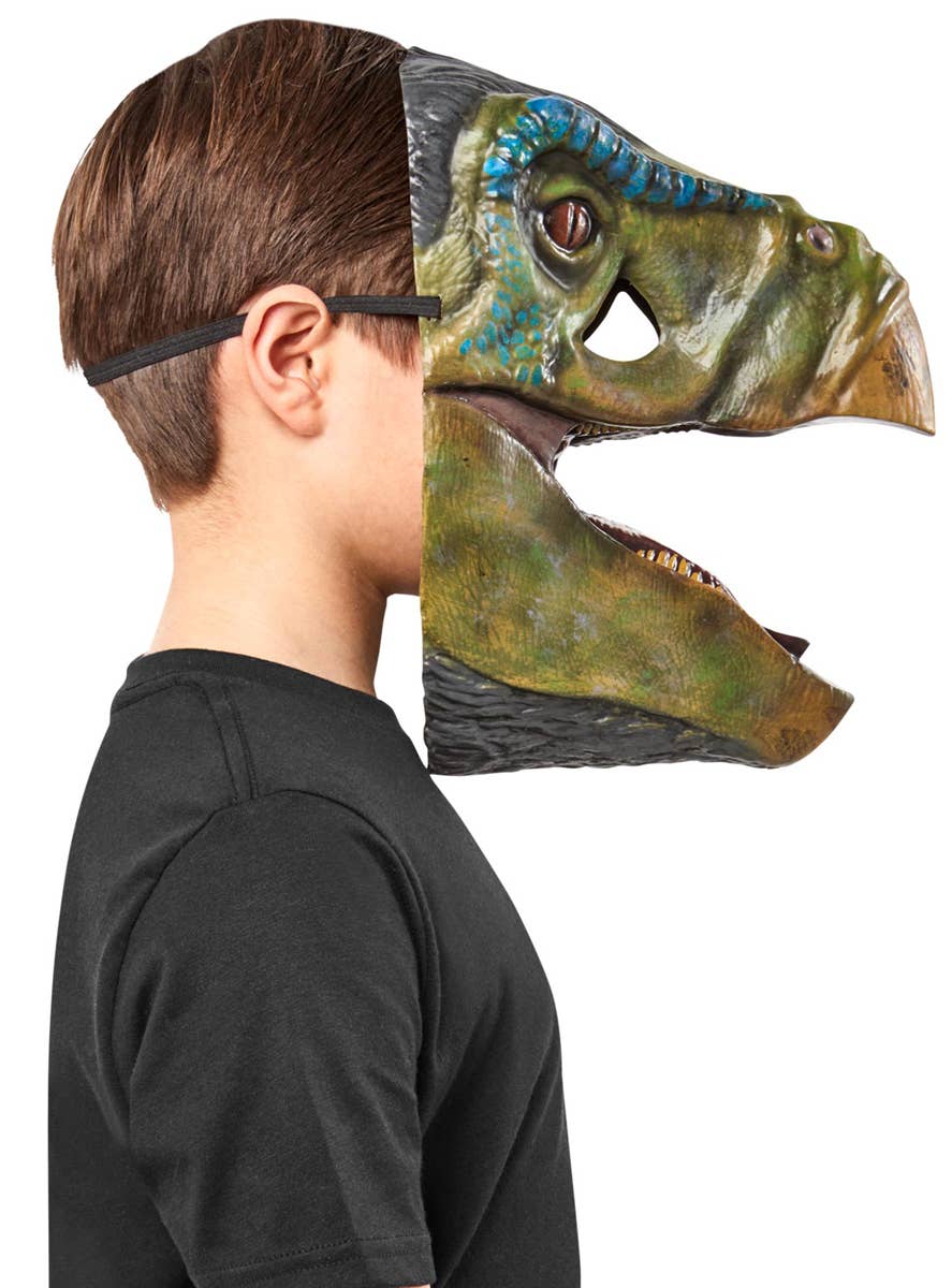 Image of Jurassic World Therizinosaurs Kids Dinosaur Mask - Side Image