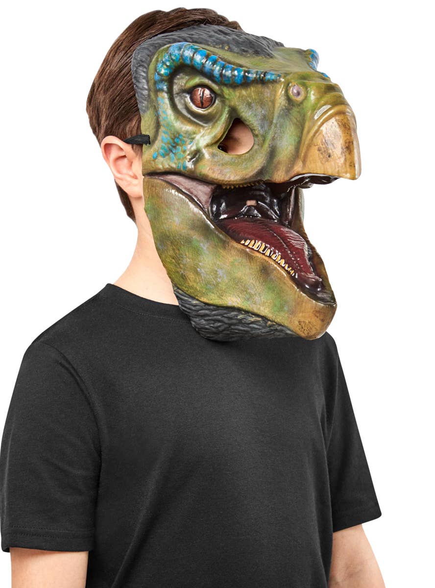Image of Jurassic World Therizinosaurs Kids Dinosaur Mask - Front Image