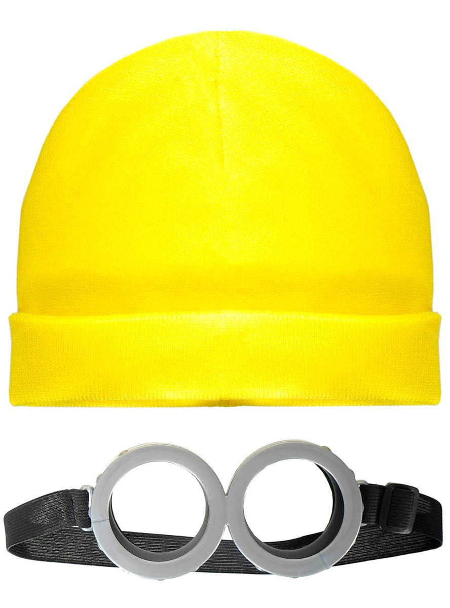 Image of Minion Kid's Yellow Beanie and Goggles Accessory Set