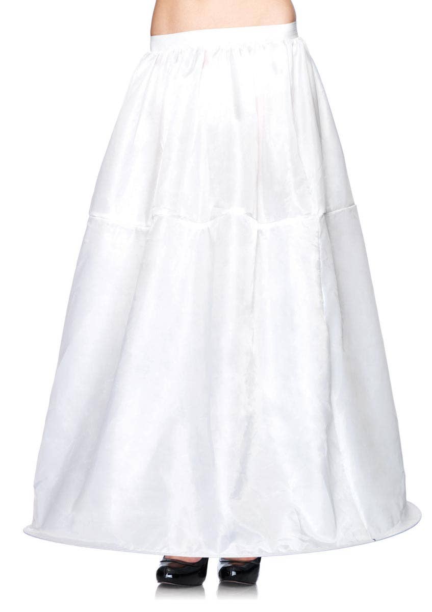 Full Length Women's Hooped White Costume Petticoat