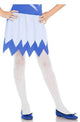 Girls White Fishnet Full Length Costume Stockings - Main Image 