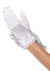 Kids White Wrist Length Costume Gloves