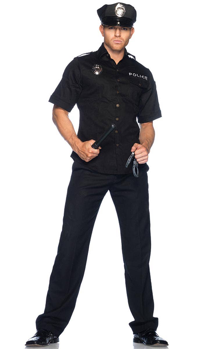 Deluxe Cop Men's Fancy Dress Costume Alternative