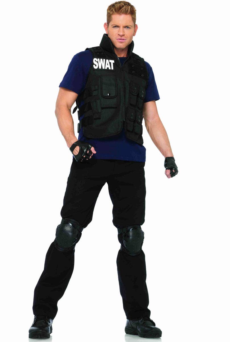 Men's SWAT Brigade Fancy Dress Costume Front